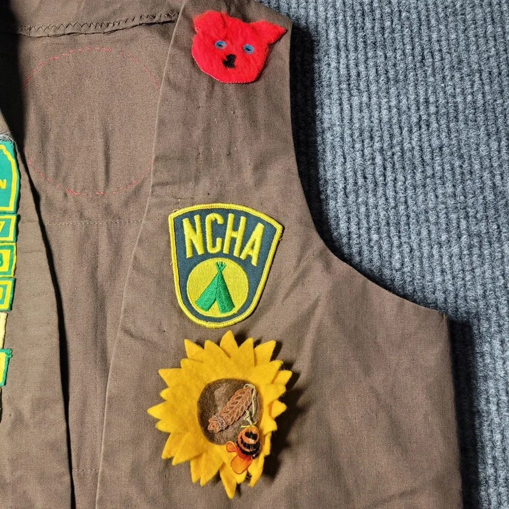 NCHA National Campers‎ & Hikers Association 70's Kids Vest Vintage